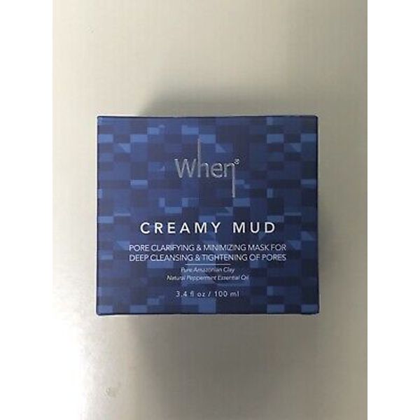 When Beauty Creamy Mud Pore Clarifying & Minimizing Mask 3.4 oz 100ml ~ NIB!! 💙