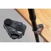 Walking Stick Cane or Crutch Holder - Clip On Table Rest Black