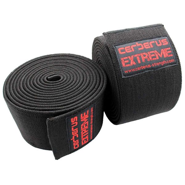 CERBERUS Strength Extreme Knee Wraps (Pair) (2.5m)