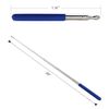Pointer - Teachers Pointer - Teaching Pointer - Hand Pointer Extended Length, Presenter Whiteboard Pointer, Black Matte with Chrome Trim (Blue Frosted)