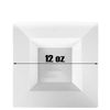 12oz Disposable Square Plastic White Soup Bowls Splendid Design 20pcs