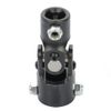 SCITOO U-Joint Steering 1" DD to 3/4" DD Single Steering Shaft U Joint Coupler Black Universal Coupling