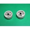 (2) Ivory D-Shaft Knobs for Impedance Matching Volume Control M&S, D-stem