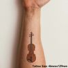 Large 'Violin' Temporary Tattoo (TO00043174)