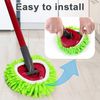 Spin Mop Heads Replacements for Vileda 1 Tank System 2 Pack Microfiber Mop Pad Spin Mop Refill for Vileda/O Cedar Mop Head Replacement