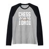 Chess Dad Fathers Day Raglan Baseball Tee
