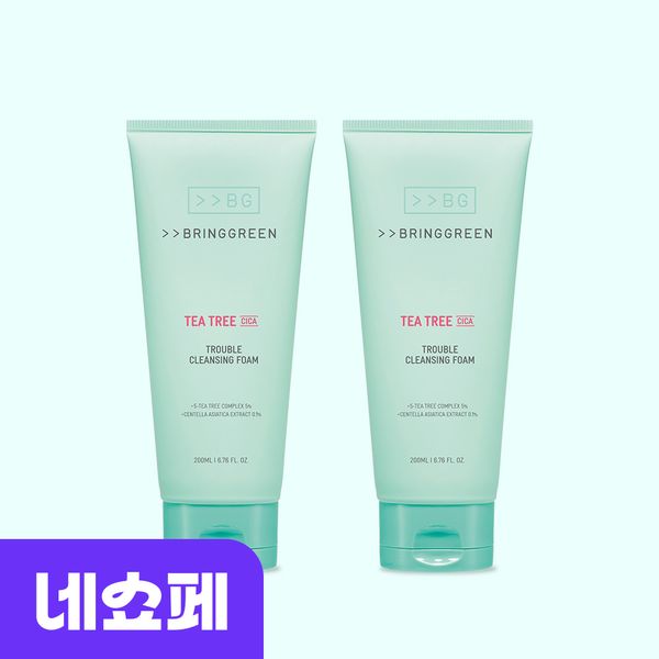 Bring Green Tea Tree Cica Trouble Cleansing Foam 200ml+200ml