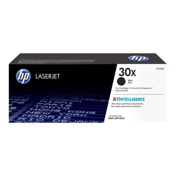 HP 30X Black High-yield Toner Cartridge, Works with HP LaserJet Pro M203 Series, HP LaserJet Pro MFP M227 Series, CF230X