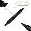 Winging It. Double-headed Winged Eyeliner Stamp by BANK Beauty® , For The Perfect Winged Eyeliner in Seconds. Waterproof, Smudge Proof, Long Lasting Eye Liner.
