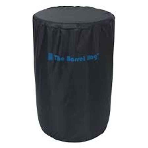 55 Gallon Straight Side Barrel Bag Cover, Black