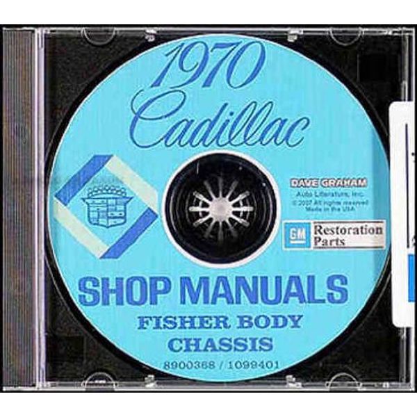 1970 Cadillac Shop Manuals on CDrom