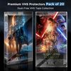 10x Box Protector Sleeves for Premium VHS Cassette Tape Protective Plastic Case