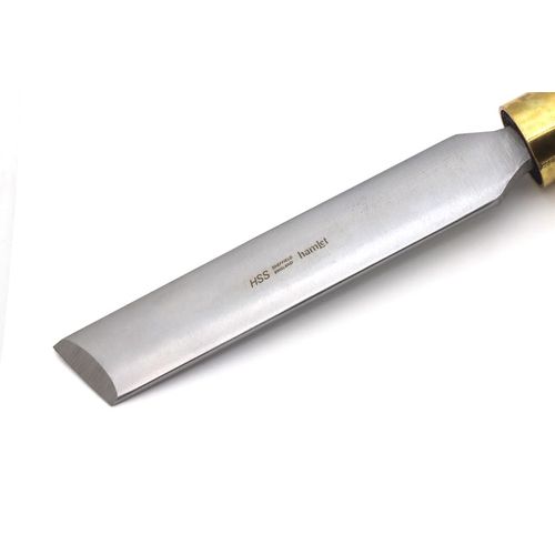 Hamlet Craft Tools Oval Skew Chisel (HCT098) by Henry Taylor, 1" Wide x 1/4" Thick Blade, M2 HSS, 16-3/4" Overall Length