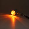 Qiilu 2Pcs Motorcycle Turn Lamp Indicator Light Modification Accessory(Silver Yellow Cover) E8e653