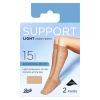 Boots Light Support Knee High 2 pair pack Natural Tan Wide Fit