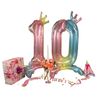 DIWULI Luftballon 1 Geburtstag stehend XL Gradient