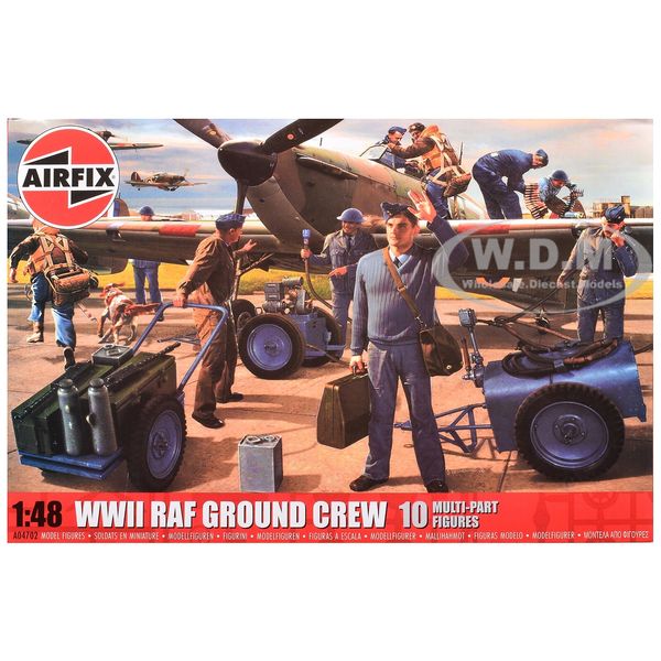 LEVEL 1 WWII RAF GROUND CREW FIGURE SET 1/48 SCALE BY AIRFIX A04702