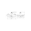 Deltana HPA69U26 Hinge Pin Stop, Hinge Mounted, Adjustable in Polished Chrome