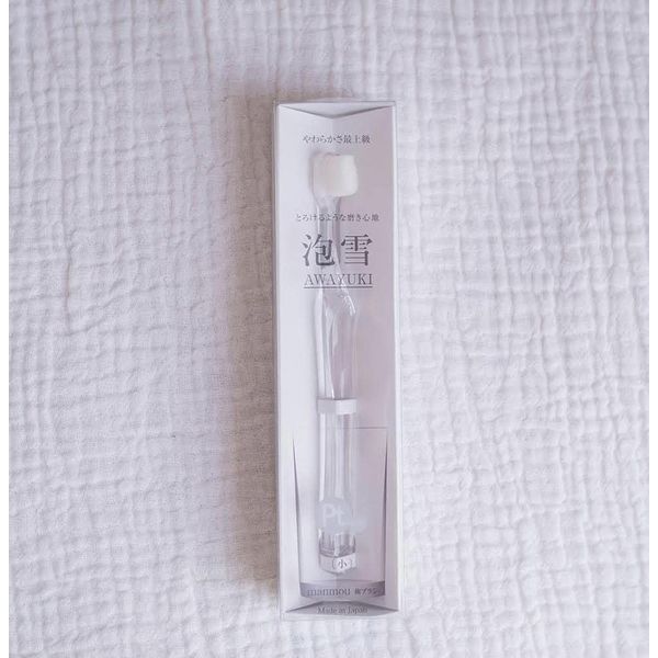 Bubble Snow Toothbrush (Small) for Dogs and Cats, 1 Piece Clear