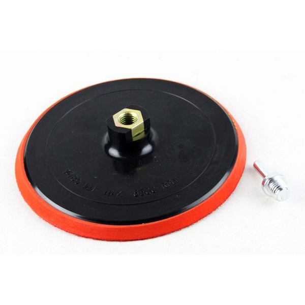 Lepik Sanding Disc with Velcro M14 180 mm Including Mandrel for Drill/Angle Grinder