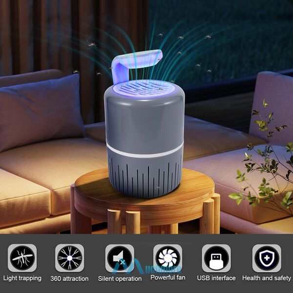 Electric Mosquito Insect Killer Zapper Fly Bugs Light Trap Pest Control Lamp USB