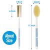 Shower Brush Long Handle Bath Brush Back Scrubber With Natural Soft And Stiff
