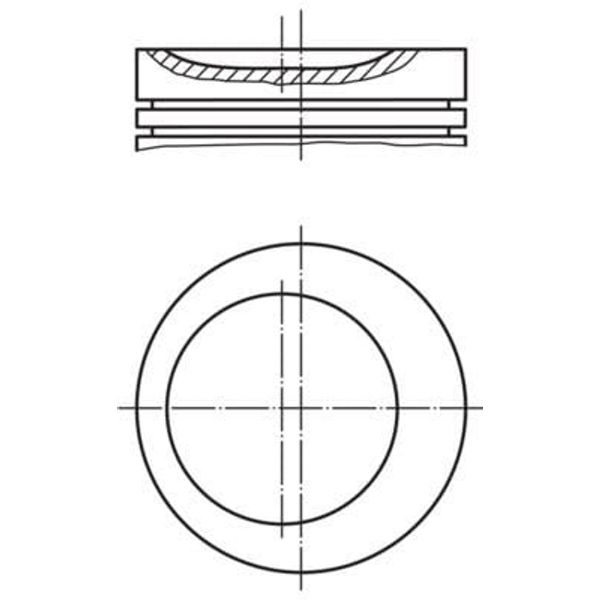 Mahle Original 011 62 01 Piston