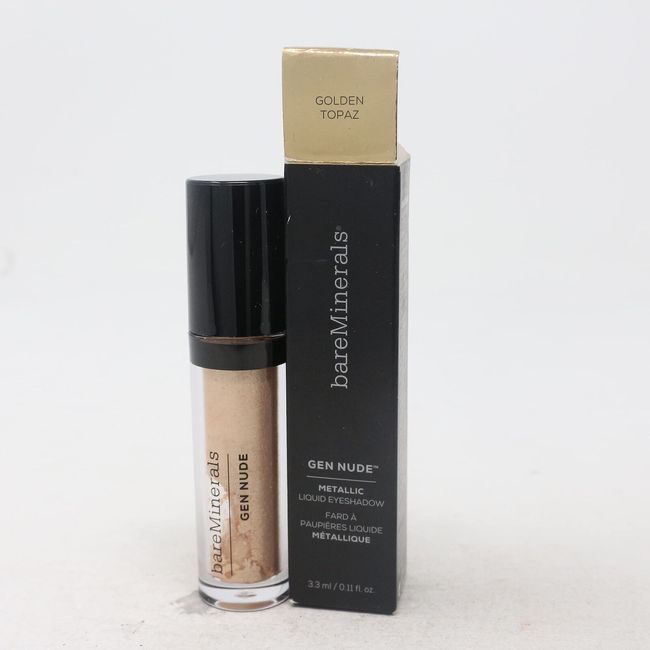 BAREMINERALS gen Nude Metallic Liquid Eye Shadow (GOLDEN TOPAZ) 0.11oz