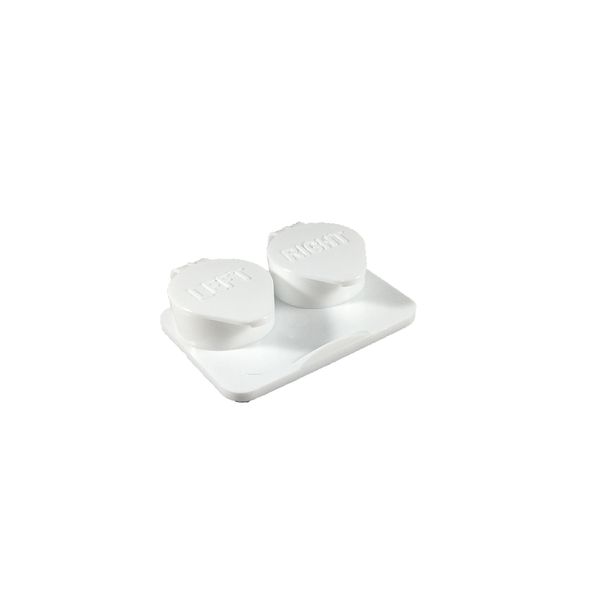 Amcon labs 12-Pack Deep Well Flip-top White Contact Lens Cases