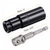 sourcing map 1/2" Drive Socket Accessory Set, 18mm Deep 6-Point Impact Socket 3" Length and 1/4" Hex Shank Adapter