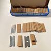 100 Single Edge Razor Blades Box Cutter Scrapper Heavy Duty NO.9 EXTREMELY SHARP