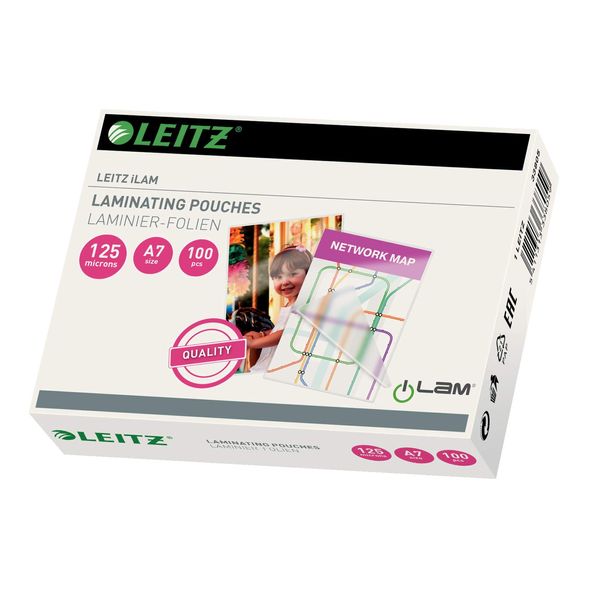 Leitz iLAM A7 125 Micron Glossy Laminating Pouch (Pack of 100)