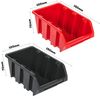 60 Stacking Boxes, Tool Holder, Wall Shelf, Workshop Shelf, Tool Wall, 156 x 78 cm, Tool Holder, Storage System, Storage System, Storage Boxes, Extra Strong Wall Plates, Shelf, Expandable Workshop