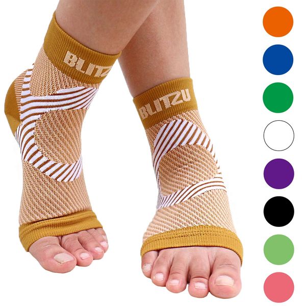 Ankle Support Sleeve Open Toe Compression Socks Night Splints for Plantar Fasciitis Tendonitis Foot Support Ankle Compression Bracea Arch Compression Sleeves Socks Foot Care Compression Nude S-M