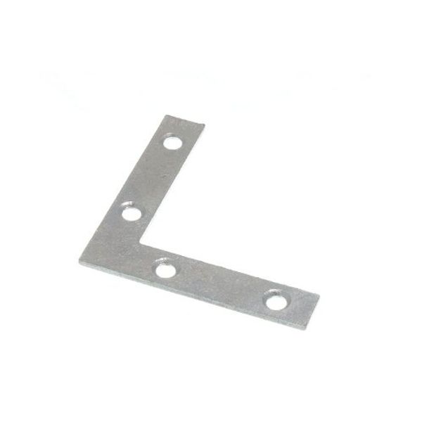 48 x Flat Corner Bracket 50MM (2 inch) BZP Steel