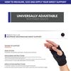 CHAMPION Compression Reversable Neoprene Wrist Support Wraparound, Black