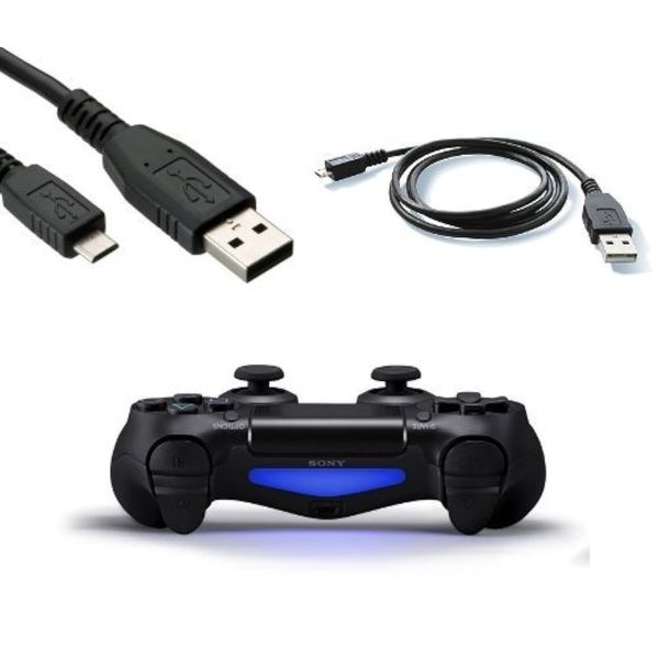 Extended Length 3 Meter Charging Cable for PS4 Controllers