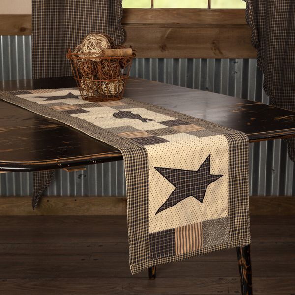 Table Runner Kettle Grove Crow & Star Primitive 13x48 Rect Kitchen VHC Brands