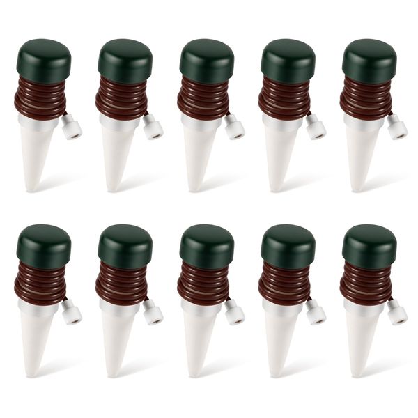 10pcs Plant Self-Watering Stakes, Automatic Plant Watering Spikes House Plant Watering Devices for Potted Plants, Auto Drip Irrigation Spikes for Indoor & Outdoor Plants