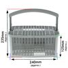 SPARES2GO Cutlery Basket compatible with Electrolux Dishwasher (Grey)