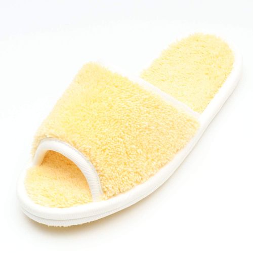 Life Style Mop II Cleaning Slippers, Size M, Antibacterial, Odor Resistant, Absorbent and Quick Drying, Washable, Bathtub Slippers, Mop Slippers, Made in Japan - yellow