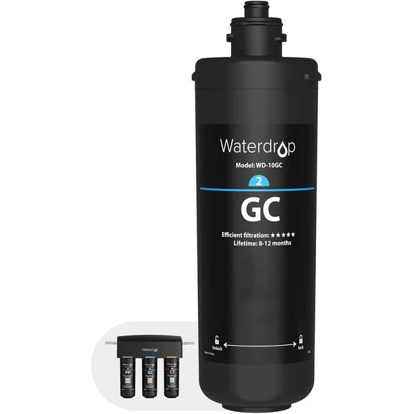 Waterdrop WD-10GC Under Sink Water Filter, Replacement for Waterdrop TSA & TSB