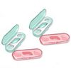 High Toughness Professional Toothpicks Sticks Dental Floss Picks 20 Picks Threader Flosser with 2 Storage Cases, flossing for Family,Hotel,Travel (Pink and Green)