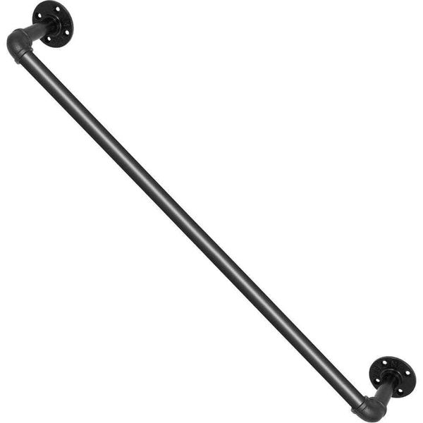 3 ft. Pipe Stair Handrail 440 lbs. Load Capacity Wall Mounted Handrail Round Cor