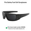 Revant Replacement Lenses Compatible With Oakley Fuel Cell, Polarized, Titanium MirrorShield