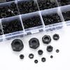 595 Pcs Nyloc Lock Nuts - Stainless Steel, Assorted Sizes M2-M12, Self-Locking, Hex Nuts for Bolts & Screws