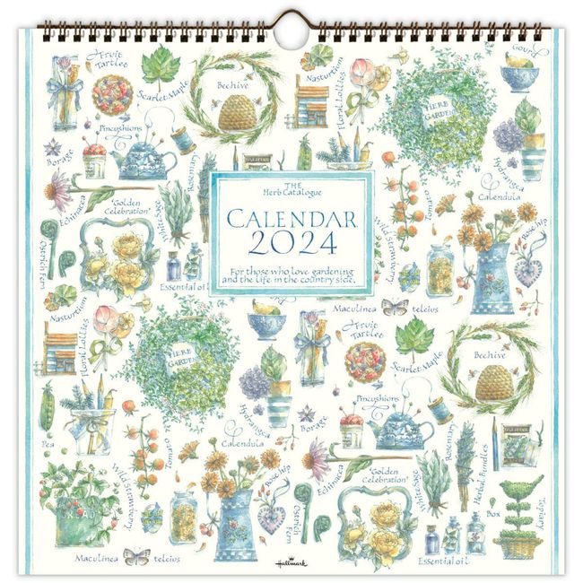 Hallmark 824-174 Japan Hallmark 2024 Calendar Wall Hanging Large Herb Catalog