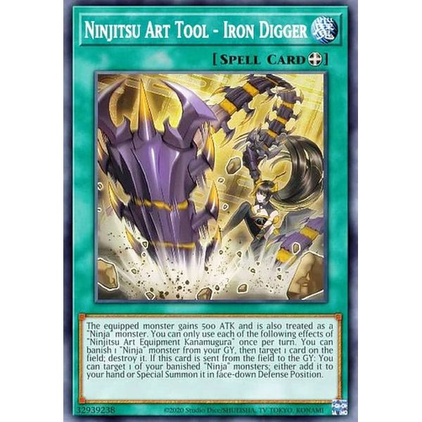 Yu-Gi-Oh! DABL-EN062 Ninjitsu Art Tool - Iron Digger (1st Edition) Darkwing Blast