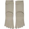 Non-Slip 5 Toe Socks for Women 3305 Beige