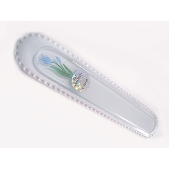 Blazek Glass Neil File Floral Pattern S Size Blazek Glass Nail File Nail Care Before Performance Nail Care